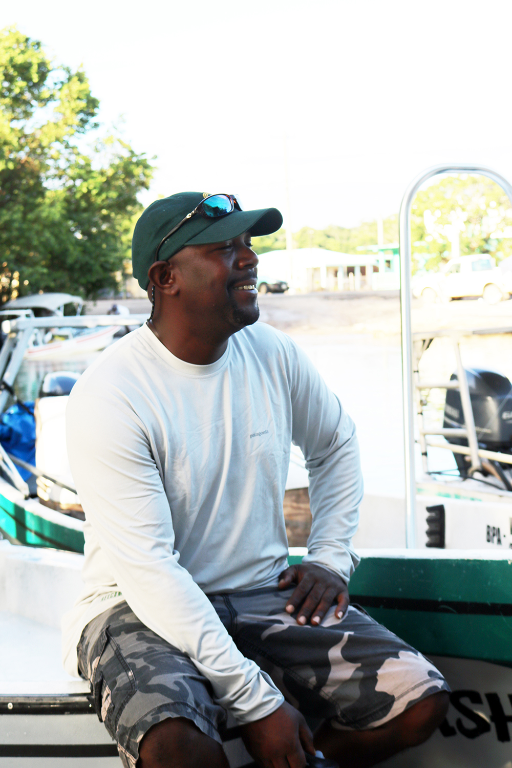 Kenny Martin guide Garbutts fishing lodge Belize